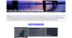Desktop Screenshot of louisvilleareacanoeandkayak.org